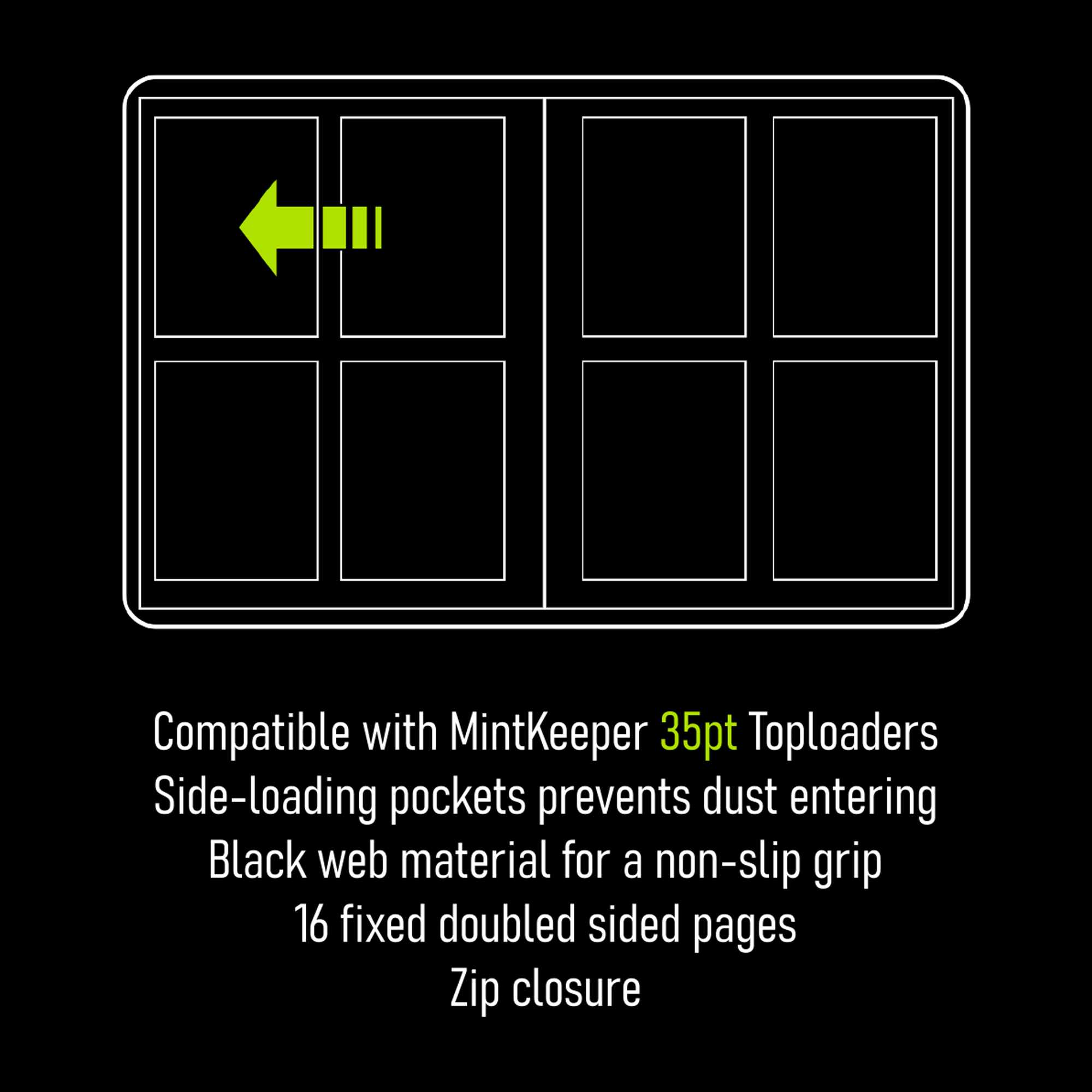 MintKeeper - Toploader Binder - 4 Pocket