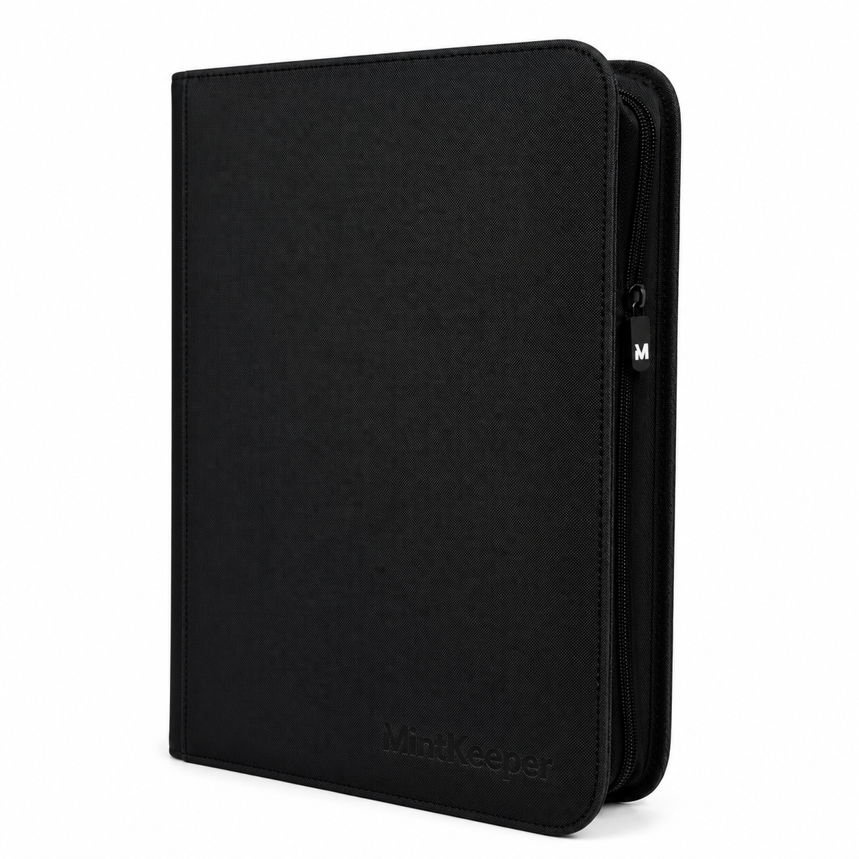 MintKeeper - XXL 16-Pocket Zip Card Binder - Black