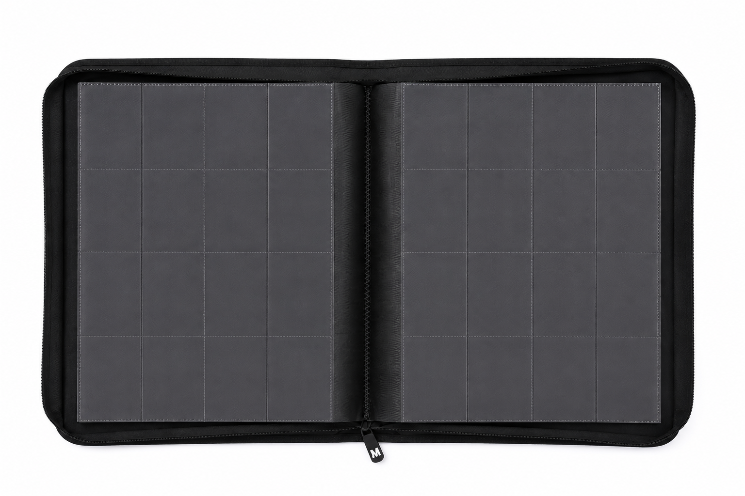 MintKeeper - XXL 16-Pocket Zip Card Binder - Black