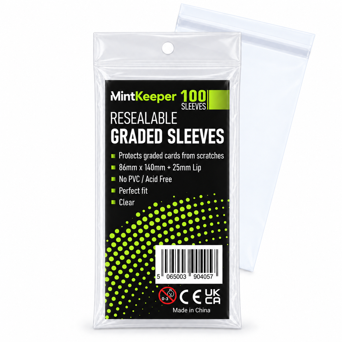 MintKeeper - PSA Graded Sleeves - Resealable - PSA Perfect Fit (100)