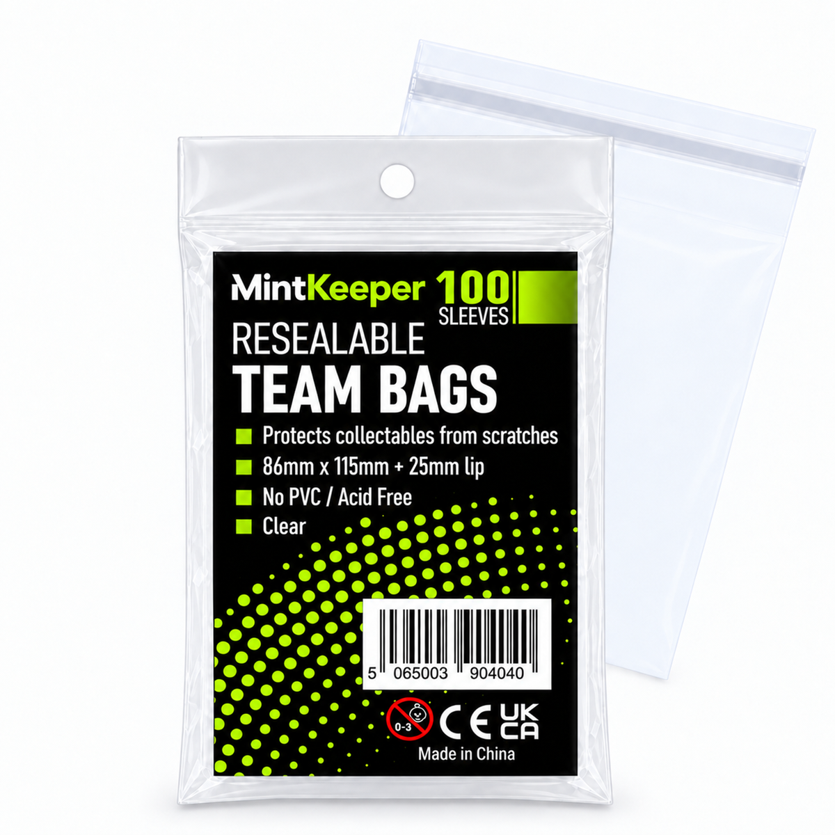 MintKeeper - Team Bags - Resealable - 100 Pack