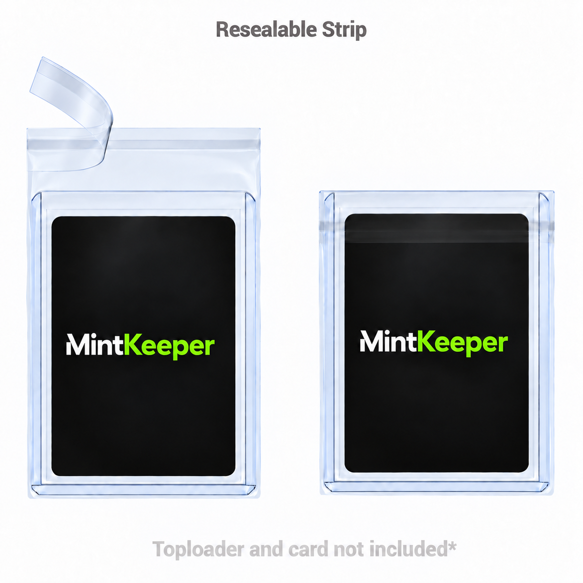 MintKeeper - Toploader Bags - Resealable - 100 Pack