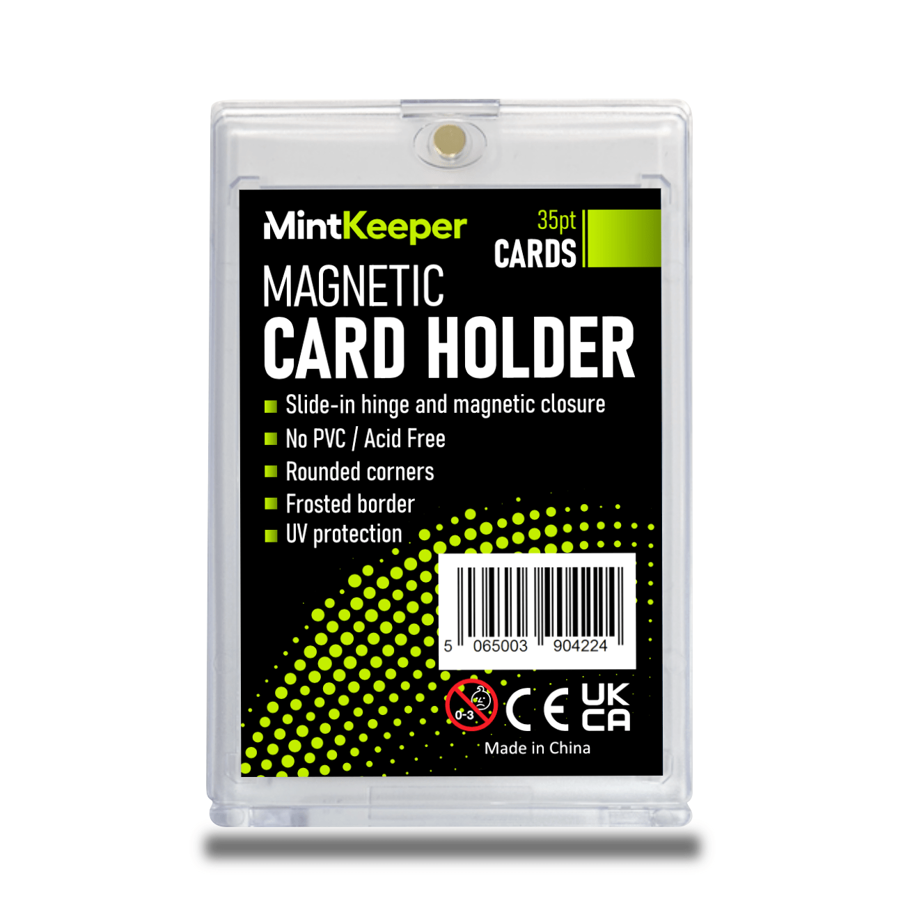 5 pcs Magnetic Card Holder New Trading Cards Protector Case Plastic Hard 35  Pt.