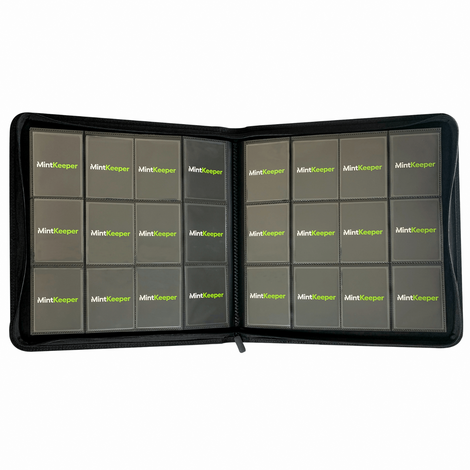 MintKeeper - 12 Pocket Premium Zip Trading Card Binder