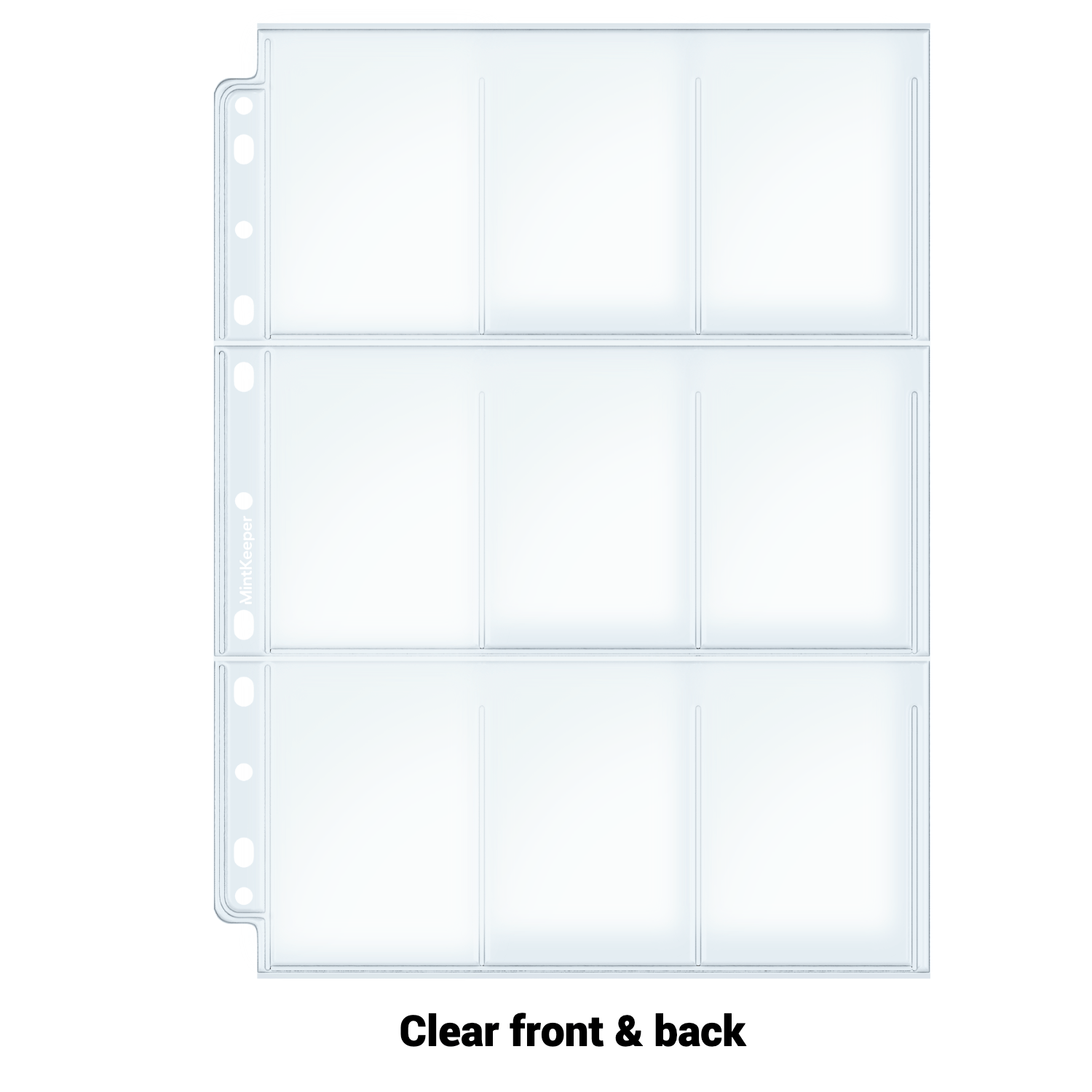 MintKeeper 9-Pocket Premium Card Sleeve Pages - Clear (25 Pack) MintKeeper 9-Pocket Premium Card Sleeve Pages - Clear (25 Pack)